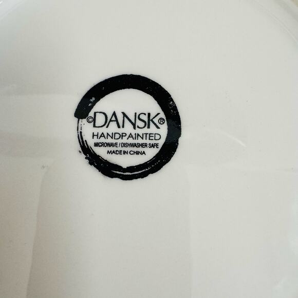 Dansk Ratatouille 9" Salad Lunch Handpainted Plates Set of 4 Eggplant Pepper - Picture 5 of 6